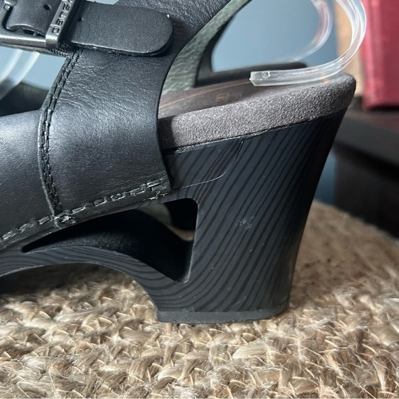 Dansko Tasha Leather Cut Out Platform Sandals - Picture 4 of 11